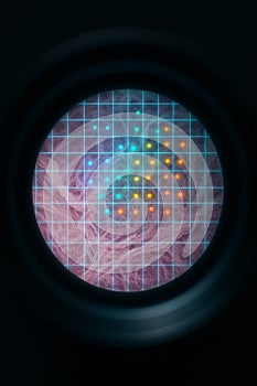 A visualization of single-cell spatial transcriptomics on a tissue slide