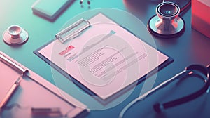 visualization stylized animation of medical report