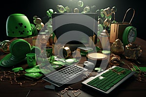 Visualize the evolution of St Patricks Daythemed