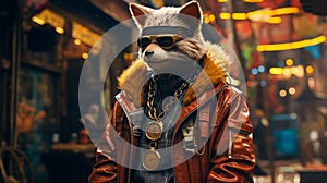 Visualize a suave fox