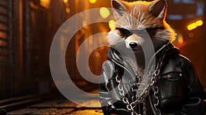Visualize a suave fox photo
