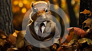 Visualize a suave squirrel photo