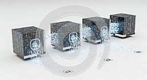 Secure Data Flow: Encryption Between Information Blocks in a Modern Network