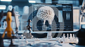 Visualizing brain data on advanced computer screen