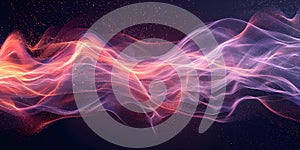Visualizing Data Flow Generated by AI. Concept AI Data Flow, Visualization, Technology, Artificial photo
