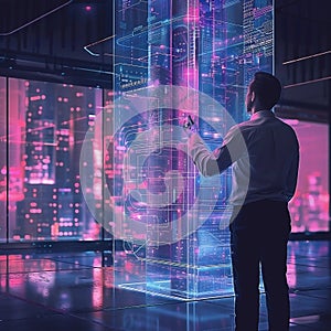 Visualizing future city data A futuristic interface for urban planning analysis