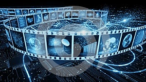 Visualizing the interconnected world of data and digital information streams