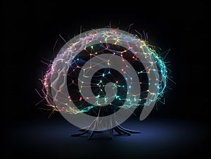 Visualizing Mental Health Abstract Brain Network