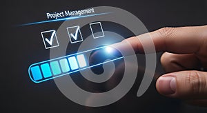 Project management software progress tracking checklist task management digital workflow process automation