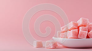 Turkish Delight on Smooth Gradient Background