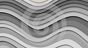 Abstract Gray Wave Background: AI-Generated Pattern Design