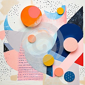 Dynamic Geometric Abstraction on White Marble