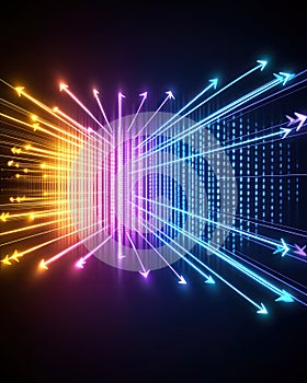 Visually Dynamic Tensor Field Representation With Illuminated Arrows and Color Gradients photo
