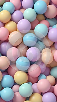 Soft Pastel Spheres Background