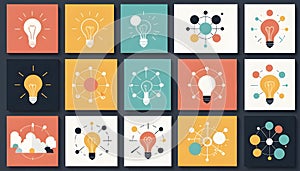 Creative Innovation and Idea Network Concept photo