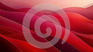 Abstract Background of Smooth Red and Maroon Flowing Layers and Waves