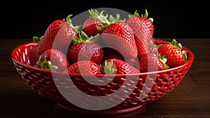 visually slice strawberry fruit photo