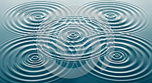 Concentric Water Ripples Abstract Background