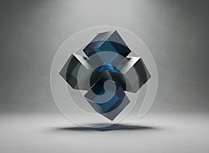Abstract 3D Cubes Composition