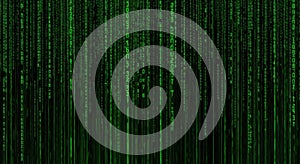 Abstract digital art green vertical lines and glitches effect background wallpaper