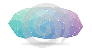 Abstract Brain Shape with Connected Dots