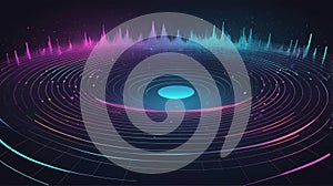 Abstract Sound Wave Visualization