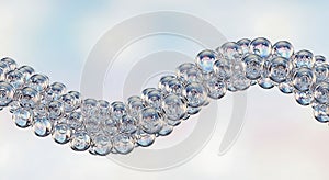 Abstract Wave of Bubbles