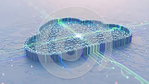 Abstract Cloud Computing Network with Data Flow