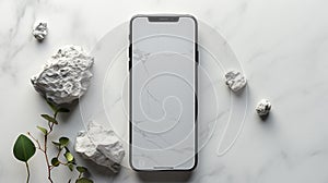 Sleek Smartphone: Abstract Mobile Payment Interface