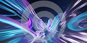 A visually striking representation of energy flow with abstract cosmic theme