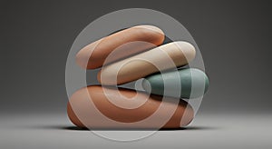 Abstract Stone Balance Composition