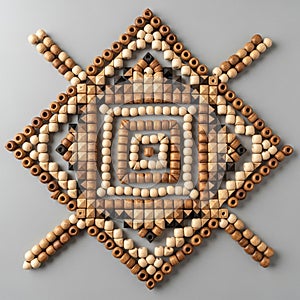 A visually structured and harmonious composition on a neutral