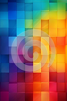 Vibrant Geometric Abstraction: A Kaleidoscope of Colors