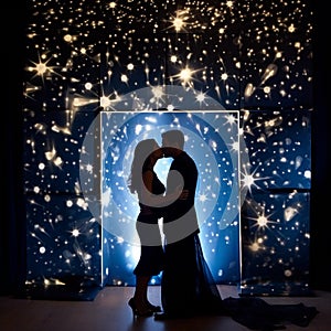 Visually Stunning Photobooth or Interactive Setup with a Starry Night Sky Theme
