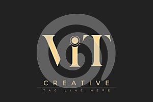 VIT abstract letter logo design