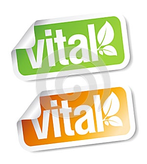 Vital stickers. photo