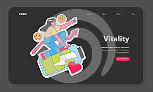 Vitality concept. Vector illustration.