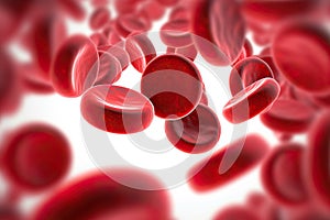 Vitality Within Red Blood Cells in the Vein, Isolated on White Background, a Concept for Medical Health Care. created with