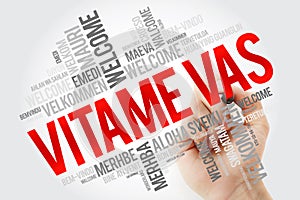 Vitame Vas Welcome in Czech word cloud