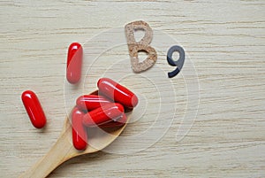 Vitamin B complex , B1 thiamine B2 riboflavin B3 niacin B5 pantothenic acid B6 Pyridoxine , B7 biotin , B9 Folic, B12 Cobalamin