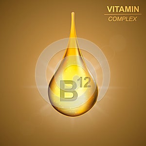 Vitamin complex background photo