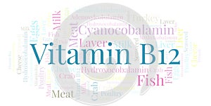 Vitamin B12 word cloud.
