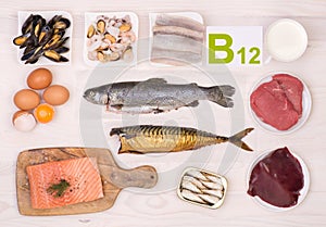 Vitamin B12 containing foods