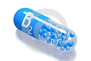 Vitamin B2 concept - 3D illustration