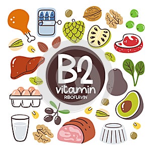 Vitamin B2 food ingredients. Riboflavin