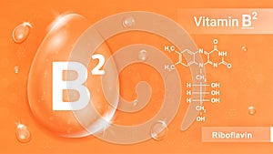 Vitamin B2 orange