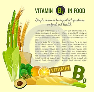 Vitamin B9 in Food