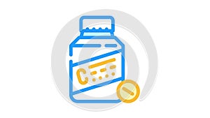 vitamin c color icon animation