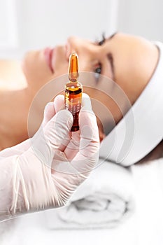 Vitamin C in cosmetic ampoule