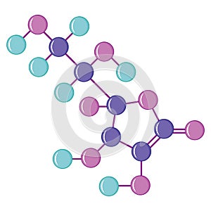 Vitamin C Molecule Structure